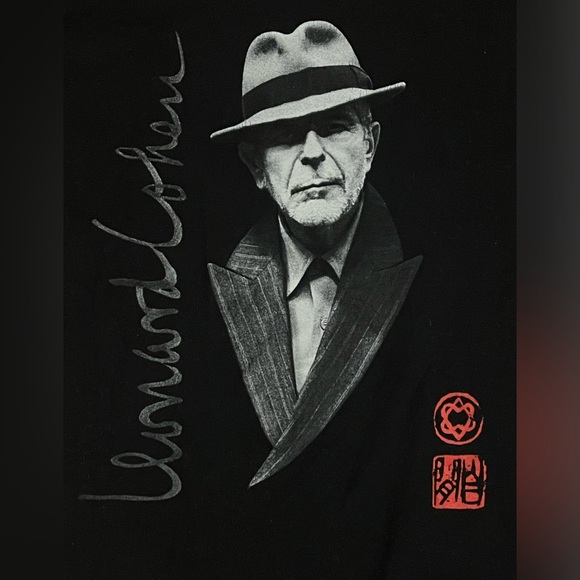 Vintage Leonard Cohen Tour T-Shirt - Size Medium - Picture 3 of 5